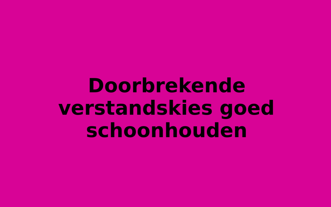 Doorbrekende verstandskies goed schoonhouden
